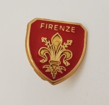 FIRENZE Florence Italy Shield Vintage Lapel Hat Pin Tie Tack Souvenir It... - $19.60