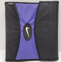 Vintage 1996 Mead Nike 3 Ring Binder School Organizer Black Purple Hook ... - $39.19