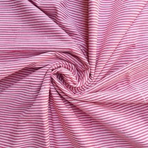 Pink and White Striped 100% Cotton Oxford Apparel Fabric 44&quot; By The Yard... - €7,71 EUR+
