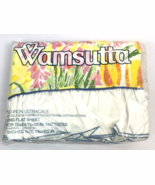 Vintage King Flat Sheet Watercolor Floral Flower Garden Ultracale USA Wa... - €51,35 EUR