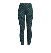 No Boundaries Juniors&#39; Green Plaid Ankle Leggings Size Small 3/5 - £11.19 GBP