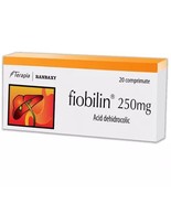 OTC Fiobilin, 250 mg, 20 tbs, Chronic cholecystitis, Biliary dyskinesia,... - $359.65 MXN
