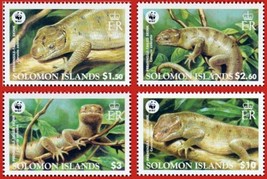 Solomon Islands 1035-1038 MNH Prehensile-Tailed Skinks Lizards ZAYIX 0224S0080M - £3.77 GBP