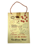 Vintage Kit Carson Motel Las Vegas Casino Door Hanger Sign Ephemera Memo... - $487.24 MXN