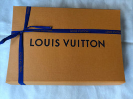 Vuitton box rectangle medium magnetic closure with ribbon empty orange - £14.52 GBP