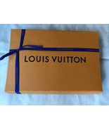 Vuitton box rectangle medium magnetic closure with ribbon empty orange - $358.60 MXN