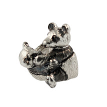 Authentic Trollbeads Sterling Silver 11515 Panda RETIRED - £21.33 GBP