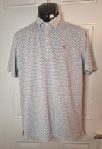 Johnnie-O Men&#39;s Polo Golf Shirt Turtle Creek Golf Club Logo Size Medium - $37.04