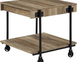 Furniture of America Cleon Industrial 1 Storage Shelf 24 in. Square End ... - $273.99