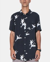 Zeegeewhy Men&#39;s Swan Graphic Shirt, Size S, Black, MSRP $79 - $28.04
