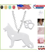 Charming Stainless Steel German Shepherd Necklace - Perfect Gift for Dog... - $280.49 MXN