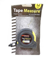 Tape Measure 12 Foot Retractable Steel Blade Measuring Tapes Standard Metric 1Pc - £5.73 GBP