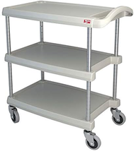 MY1627-34G 3-Level Polymer Utility Cart W/ 400-Lb Capacity, Marine Ledges - $441.41