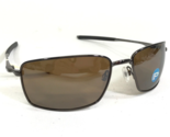 Oakley Gafas de Sol OO4075-06 Gris Alambre Cuadrado Monturas con Marrón ... - $167.94