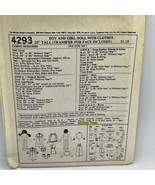 McCall&#39;s 4293 Vintage Sewing Pattern 1970s Rag Dolls Uncut - $182.46 MXN