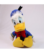 Vintage Walt Disney Donald Duck Plush Stuffed Animal Toy Red Bow Blue Ha... - €8,24 EUR