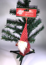 Gnome On Skis Hanging Christmas Ornament Decoration-Red/White/Green-NEW-SHIP24HR - £12.46 GBP