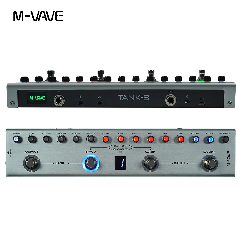 [Tank-B] M-VAVE Multi Effects Pedal Guitar Pedal MK300/Blackbox/Tank-G/T... - $2,069.46 MXN