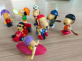 RARE Snoopy McDonalds Japan Happy Meal Toy Sporty Full Set 8 Sports - $65.02