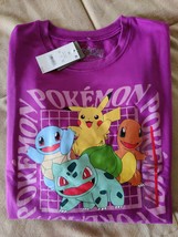 Pokémon Pikachu Sweatshirt Women&#39;s XS NEW Purple Free Shipping Soft Extra Small - £13.87 GBP