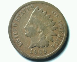 1909 Indian Cent Penny Good G Nice Original Coin From Bobs Coins Fast Shipment - $12.00