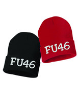 FU46 Embroidered Cuffed Beanie Hat, Embroidered Gift, Winter Hat - $24.49 CAD