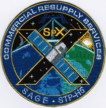 ISS Expedition 50 Dragon SPX-10 Nasa International Space Badge Embroider... - £15.62 GBP+