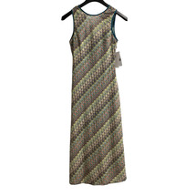 Donna Morgan Dress Womens 2 Crochet Open Knit Lined Midi Boho Hippie Coastal - $55.78