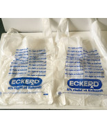 Defunct Eckered drugstore plastic store purchase bags movie photo prop  - £15.59 GBP