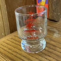 Hawaii Shot Glass Red Palm Tree HI - £7.77 GBP