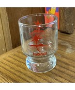 Hawaii Shot Glass Red Palm Tree HI - £7.75 GBP