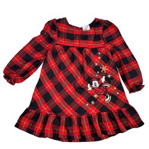 Disney Store Size 2T Minnie Mouse Ice Skating Christmas Nightgown Dress - £15.50 GBP