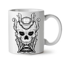 Illuminati Horror Skull NEW White Tea Coffee Mug 11 oz | Wellcoda - £12.57 GBP