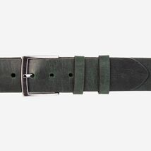 The Prime Forest Green Leather Belt image 2