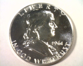 1961 Franklin Half Dollar Gem / Superb Proof Gem / Superb Pr Nice Original Coin - £25.20 GBP