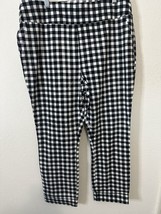 New York And Company Black Checker High Rise Pull On Dress Pants Size XL... - $29.99