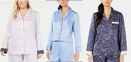 Charter Club Women&#39;s Satin  Notch-Collar Pajama Top - £9.02 GBP