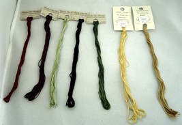  Weeks Dye Works Lot of 7 Hand dyed Cotton Floss 6 Strand 5 yds - £15.97 GBP