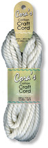 Cotton Craft Cord 6mmX50&#39;-Natural Dyeable Fiber - £12.38 GBP