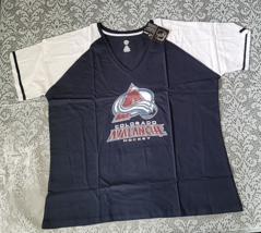 Colorado Avalanche NHL Hockey Deep V Womans Plus T-shirt 1 X - $14.84