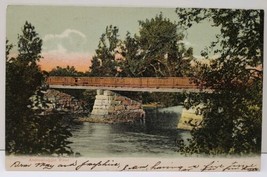 Androscoggin River Maine 1907 to Lynn Massachusetts UDB Early View Postcard D9 - £11.91 GBP