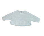 ONE TEASPOON Damen Crop Bluse Cotton Collection Semi-Sheer Weiß Größe XS... - $72.93