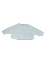 ONE TEASPOON Damen Crop Bluse Cotton Collection Semi-Sheer Weiß Größe XS/S 20768 - £57.34 GBP