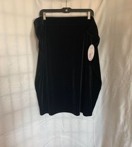 NWT Boutique Brand Black Velvet Skirt Size 3X - £18.93 GBP