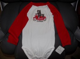 Carter&#39;s Bear/Motorcycle &#39;Daddy&#39;s Sidekick&#39; Long Sleeve Snap Tee Size 24... - $14.60