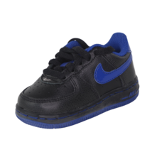 Nike Air Force One TD 314194 077 Toddler Shoes Sneakers Leather DS Black Size 4C - £39.16 GBP