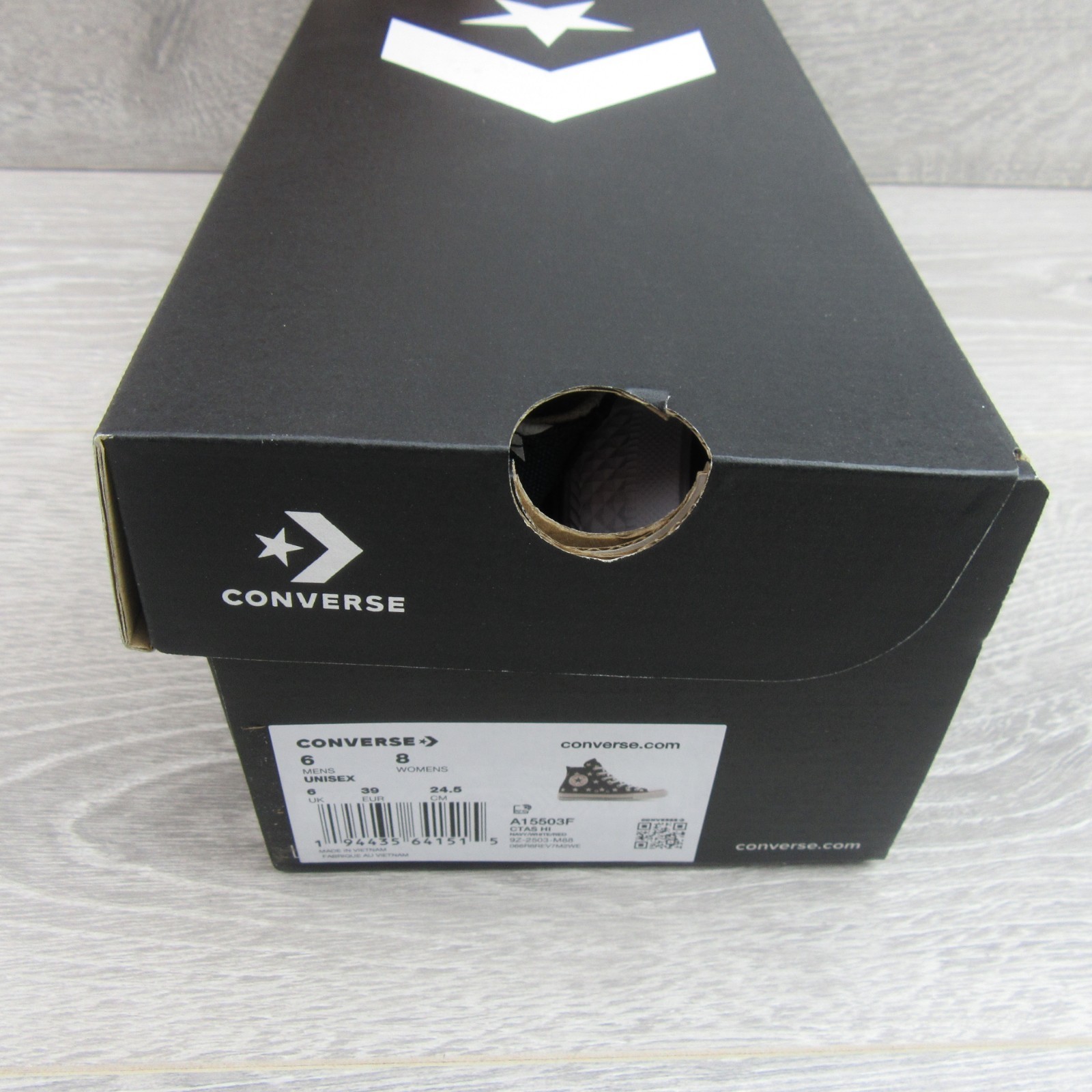 Converse Chuck Taylor All Star HI Archive Stars Women's Size 8 Navy NEW A15503F Item image 13