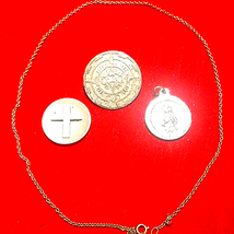 1 Aztec Brooch/Pendant~Silver Pocket Cross~Pendant - £30.07 GBP