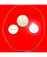 1 Aztec Brooch/Pendant~Silver Pocket Cross~Pendant - $703.67 MXN