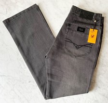 Enzo Garret-2 Black Denim Jeans Zip Fly 100% Cotton Men&#39;s Size 34W x 34L - $75.95